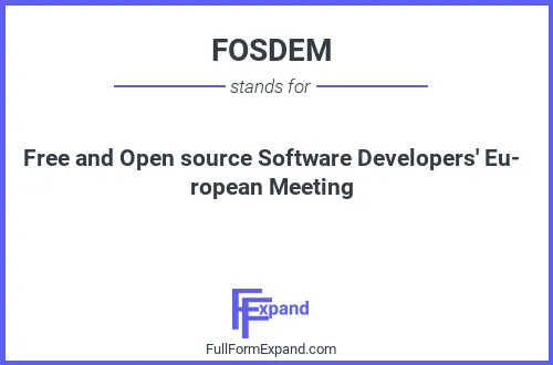 Full form of FOSDEM