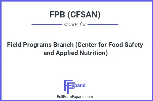 Full form of FPB (CFSAN)