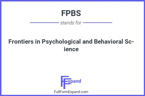 Full form of FPBS