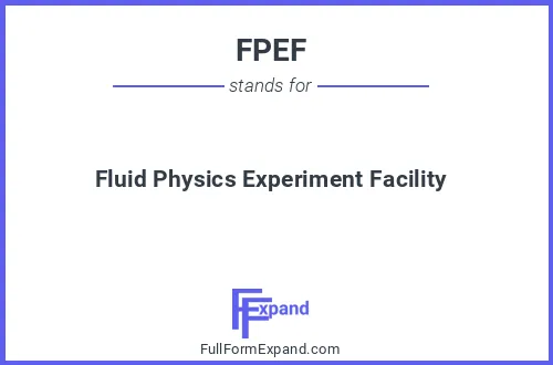Full form of FPEF