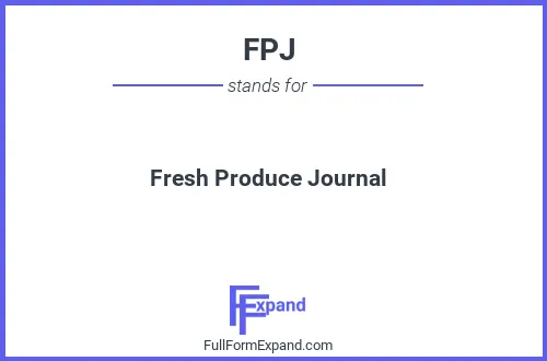 Full form of FPJ
