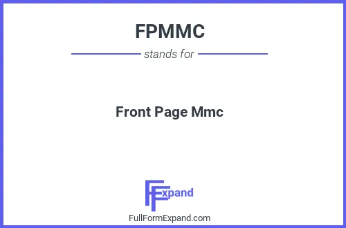Full form of FPMMC