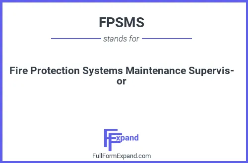 Full form of FPSMS