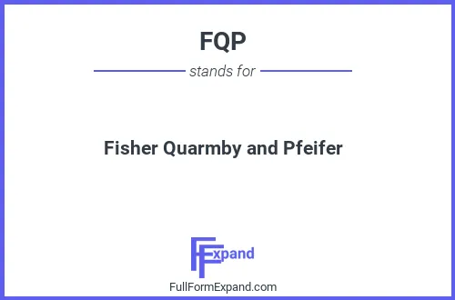 Full form of FQP