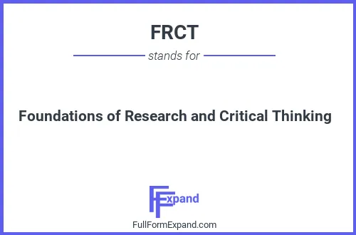 Full form of FRCT