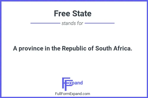 Full form of Free State