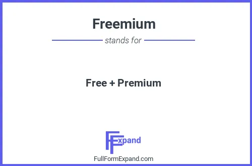 Full form of Freemium