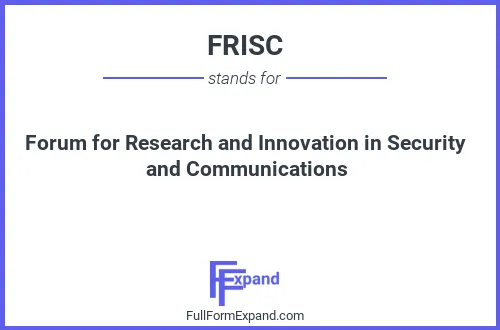 Full form of FRISC