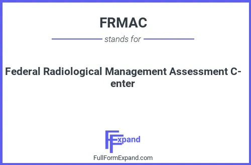 Full form of FRMAC