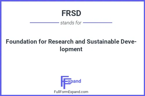 Full form of FRSD