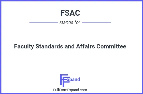 Full form of FSAC