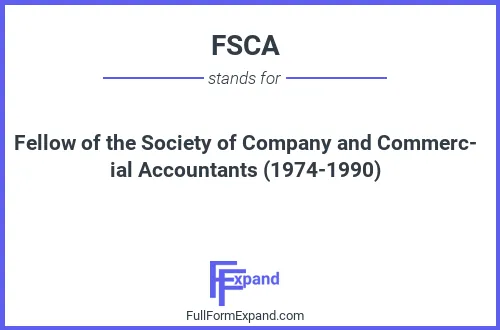 Full form of FSCA