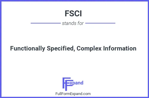 Full form of FSCI