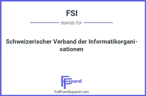 Full form of FSI
