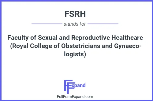 Full form of FSRH
