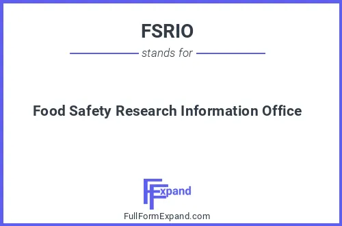 Full form of FSRIO