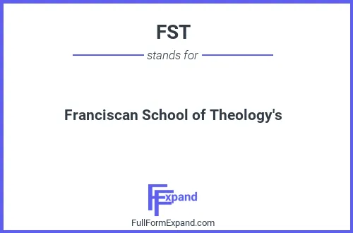 Full form of FST