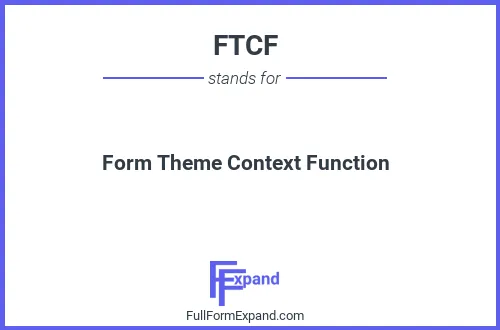 Full form of FTCF