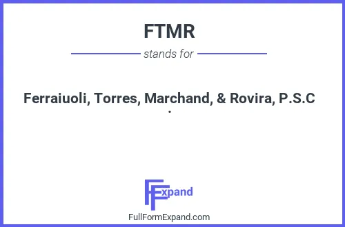 Full form of FTMR