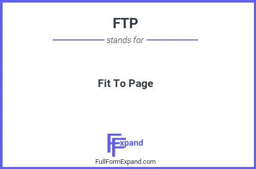 Full form of FTP