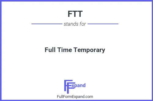 Full form of FTT