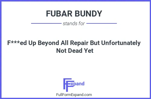 Full form of FUBAR BUNDY