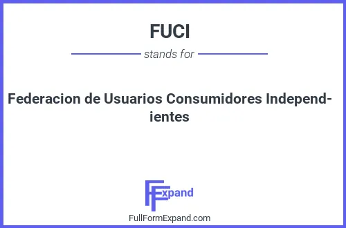 Full form of FUCI
