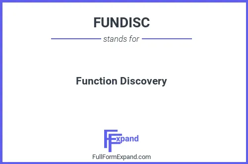 Full form of FUNDISC
