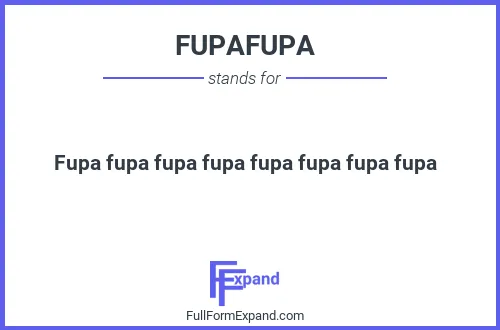 Full form of FUPAFUPA