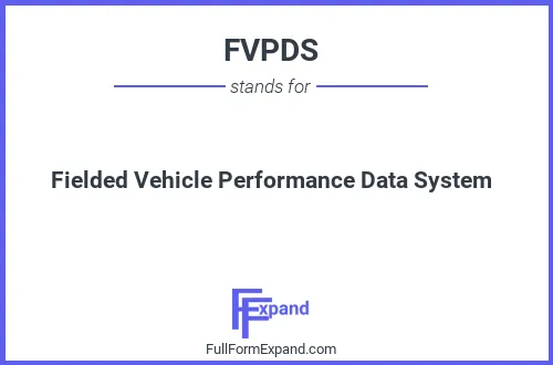 Full form of FVPDS