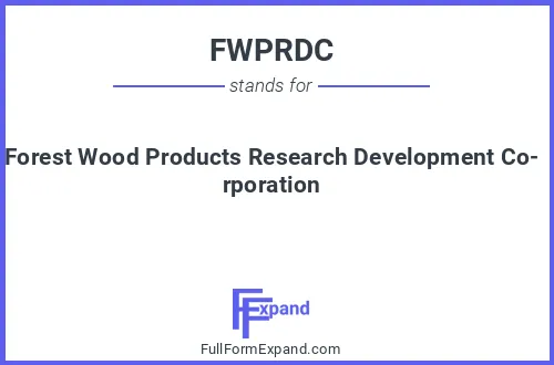 Full form of FWPRDC