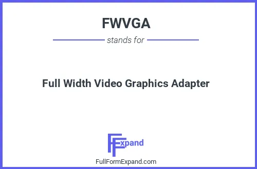 Full form of FWVGA