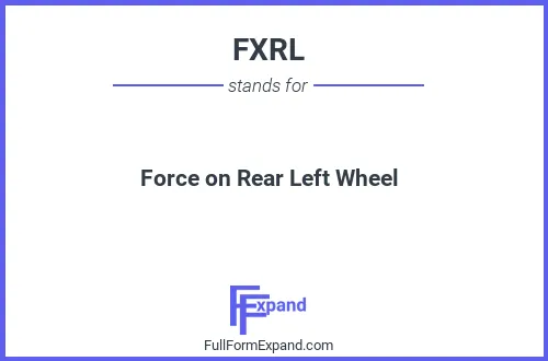 Full form of FXRL