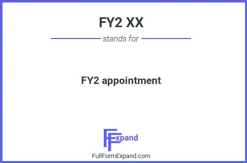 Full form of FY2 XX
