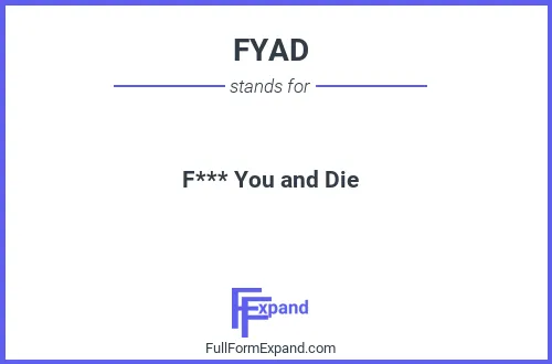 Full form of FYAD