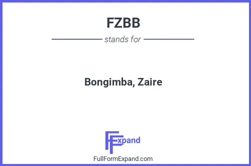 Full form of FZBB
