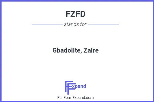 Full form of FZFD