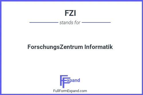 Full form of FZI