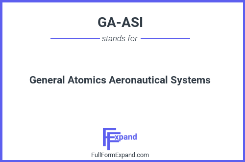 Full form of GA-ASI