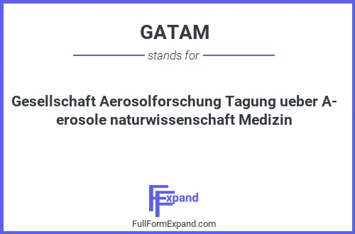 Full form of GATAM