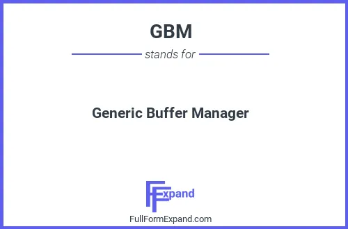 Full form of GBM