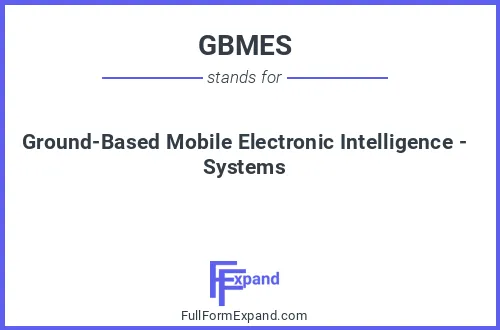 Full form of GBMES