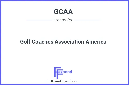 Full form of GCAA