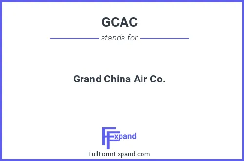 Full form of GCAC