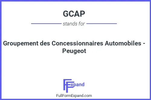 Full form of GCAP
