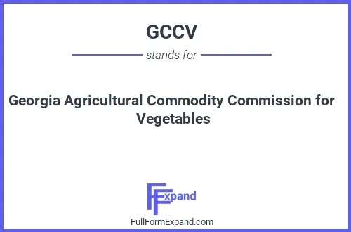 Full form of GCCV