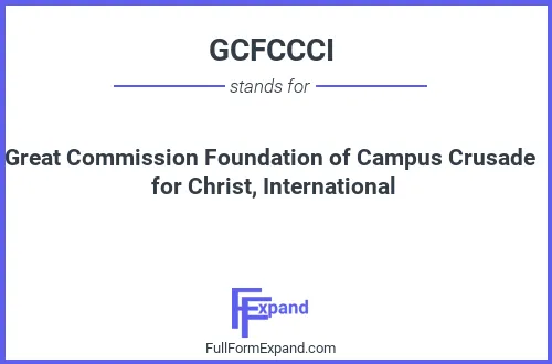 Full form of GCFCCCI