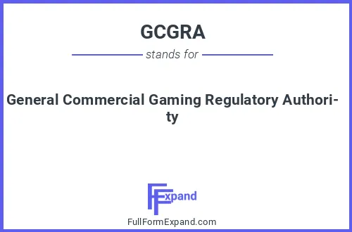 Full form of GCGRA