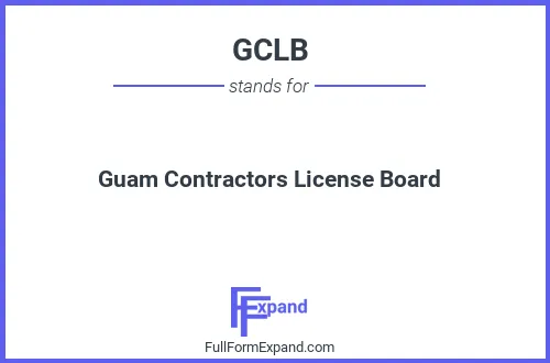 Full form of GCLB