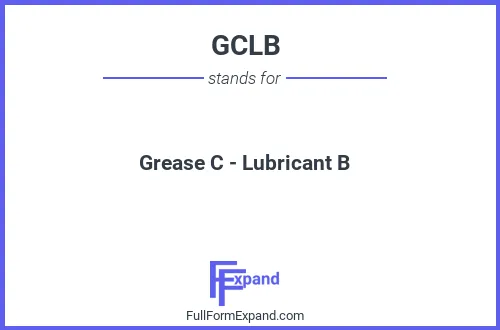 Full form of GCLB